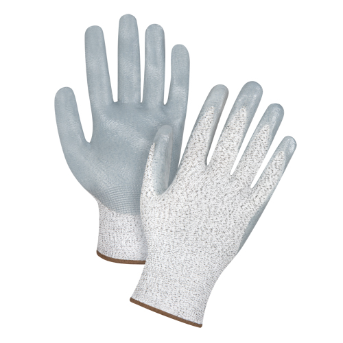 Gants haute performance r&eacute;sistants &agrave; la coupe, Taille Grand/9, Calibre 13, Rev&ecirc;tement Nitrile, Enveloppe en PEHP, ANSI/ISEA 105 niveau 4/EN 388 niveau 5 Maritime Industrial Rubber