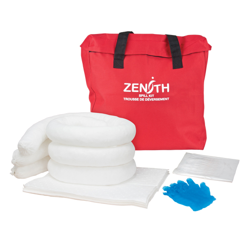 Trousse de lutte contre les d&eacute;versements, Huile seulement, Sac, Absorbance de 5 gal. US Maritime Industrial Rubber