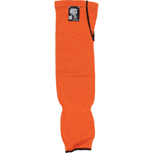 Manches Memphis avec trou pour le pouce, Kevlar, 18", ASTM ANSI niveau A5, Orange Maritime Industrial Rubber