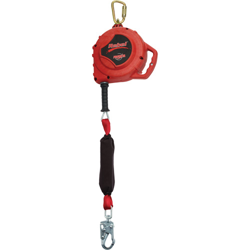 Rebel Self-Retracting Lifeline, 33', Galvanized Steel, Swivel Maritime Industrial Rubber