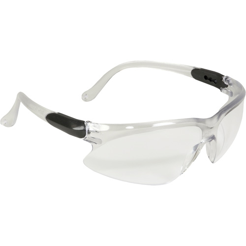 KleenGuard Visio Economy Safety Glasses, Clear Lens, Anti-Scratch, ANSI Z87+/Meets/Exceeds CSA Z94.3 Maritime Industrial Rubber