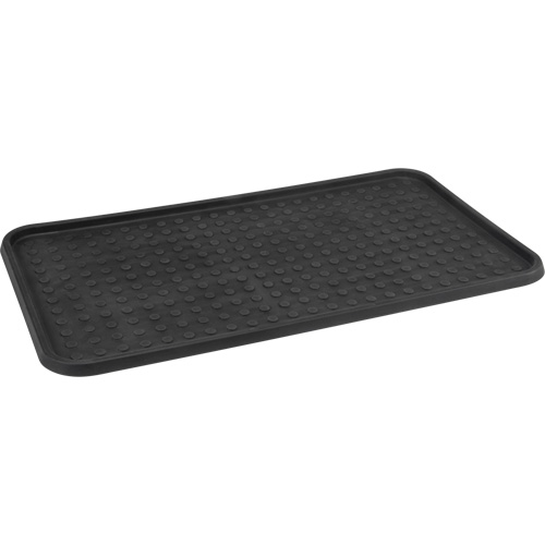 Boot Tray, Plastic, Black, 25" L x 14" W Maritime Industrial Rubber