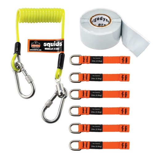 Squids&reg; 3180 Tool Tethering Kit Maritime Industrial Rubber