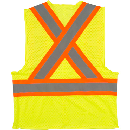 Veste de s&eacute;curit&eacute; pour la circulation, Jaune lime haute visibilit&eacute;, Moyen, Polyester Maritime Industrial Rubber