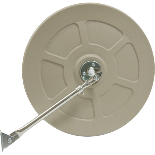 Convex Mirror with Telescopic Arm, Indoor/Outdoor, 12" Diameter Maritime Industrial Rubber