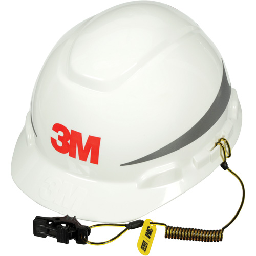 Longe pour casque de s&eacute;curit&eacute;, Spirale, Attache/boucle Maritime Industrial Rubber