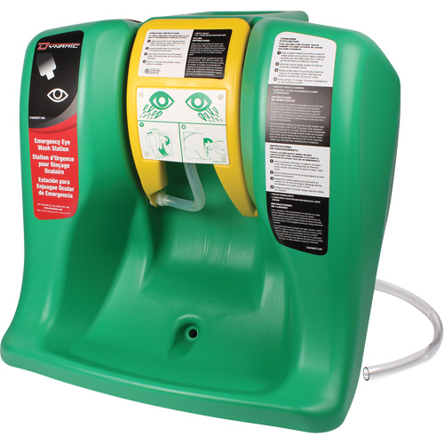 Dynamic Eyewash Station, Gravity-Fed, 16 gal. Capacity, Meets ANSI Z358.1 Maritime Industrial Rubber