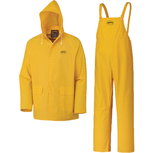 577 3-Piece Rain Suit, Polyester/PVC, 5X-Large, Yellow Maritime Industrial Rubber