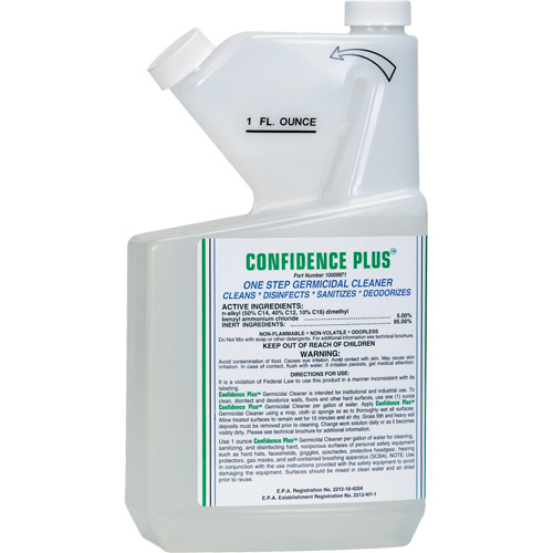 Nettoyant germicide pour respirateur Confidence Plus, Liquide Maritime Industrial Rubber
