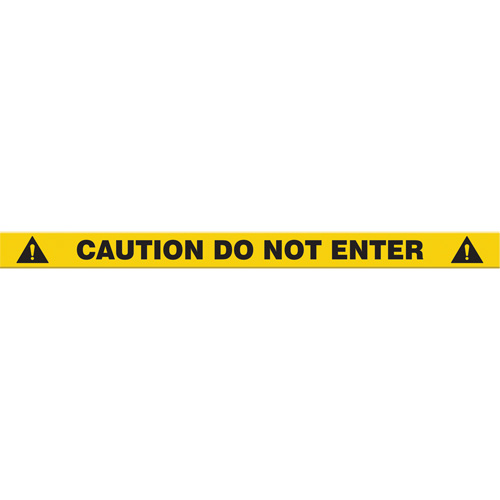 Marqueur robuste pour le sol Tough-Mark, Rectangle, 48" lo x 2" la, Jaune, Poly&eacute;thyl&egrave;ne Maritime Industrial Rubber