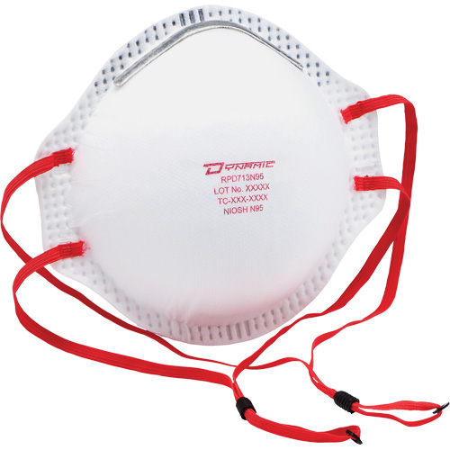 Respirateur contre les particules Dynamic, N95, Certifi&eacute; NIOSH, Taille unique Maritime Industrial Rubber