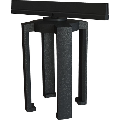 Support pour panneau d'affichage pour le syst&egrave;me de barri&egrave;re PLUS, Noir Maritime Industrial Rubber