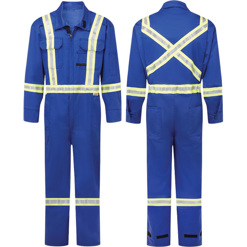 Combinaisons ignifuges 7 oz Avenger, Taille 38 (grand taille), Bleu royal Maritime Industrial Rubber