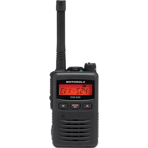 EVX-S24 Series Portable Radio, UHF Radio Band, 256 Channels, 200 000 sq. ft. Range Maritime Industrial Rubber
