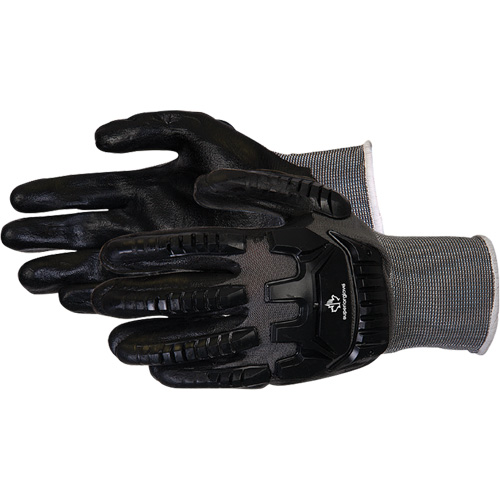 Dexterity&reg; Impact-Resistant Work Gloves, Small, Synthetic Palm, Knit Wrist Cuff Maritime Industrial Rubber