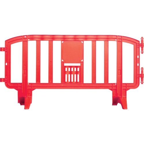 Barricade Movit, Emboîtables, 78" lo x 39" h, Rouge Maritime Industrial Rubber