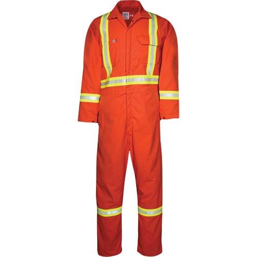 Westex UltraSoft&reg; Unlined Coveralls, Size Medium (Tall), Orange, 8.7 cal/cm² Maritime Industrial Rubber