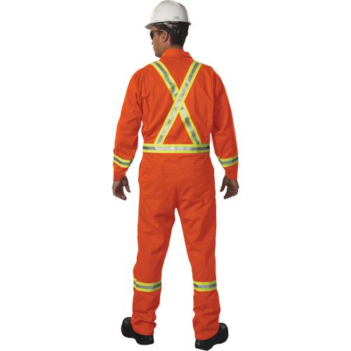 Combinaison non doubl&eacute;e haute visibilit&eacute;, Taille Petit, Orange Maritime Industrial Rubber
