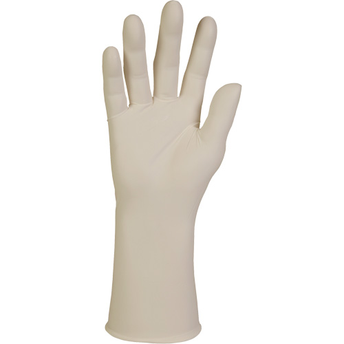 Gants d'examen XTRA-PFE, Grand, Latex, 10 mils, Sans poudre, Blanc, Classe 2 Maritime Industrial Rubber
