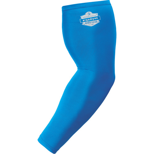 Chill-Its&reg; 6690 Cooling Arm Sleeves, 17", Polyester, Blue Maritime Industrial Rubber