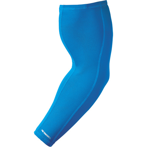 Chill-Its&reg; 6690 Cooling Arm Sleeves, 17", Polyester, Blue Maritime Industrial Rubber