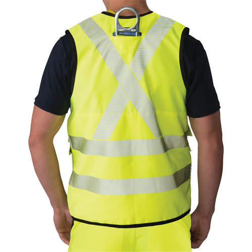 Veste antid&eacute;chirure pour arpenteur, Jaune lime haute visibilit&eacute;, Petit, Polyester Maritime Industrial Rubber