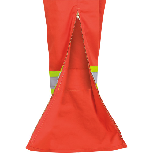 7705 FR-Tech&reg; High Visibility Coveralls, Size 36, Orange Maritime Industrial Rubber