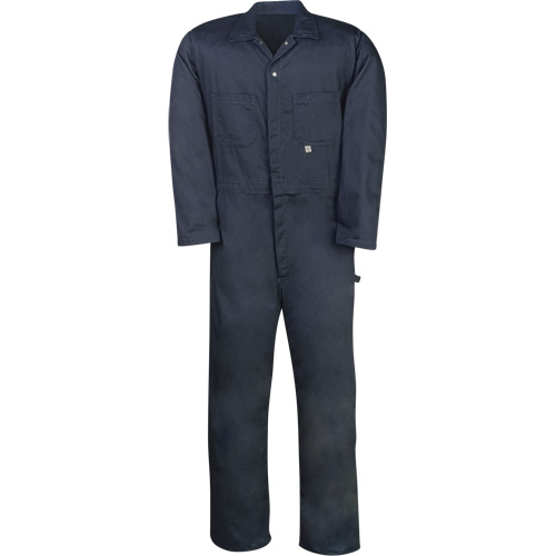Industrial Work Coveralls, Men's, Navy Blue, Size 36 Maritime Industrial Rubber