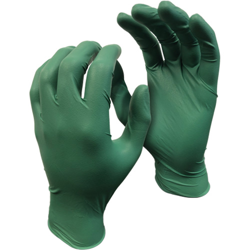 5559PF Green Monkey Gloves, Small, Nitrile, 4-mil, Powder-Free, Green Maritime Industrial Rubber