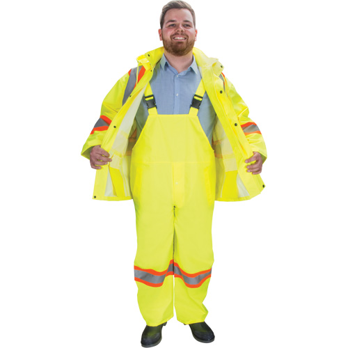 RZ1000 Rain Suit, Polyester, X-Large, High Visibility Lime-Yellow Maritime Industrial Rubber