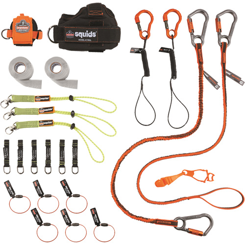 Trousse de longes de fixation d'outils pour charpentier et ouvrier 3183 Squids Maritime Industrial Rubber