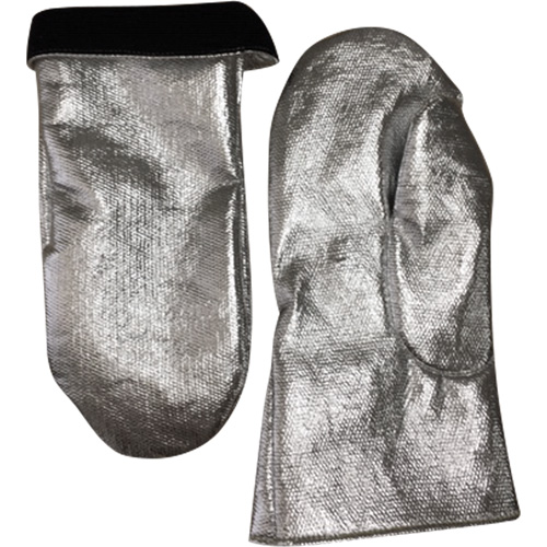 Heat Resistant Welding Mitt, Aluminized Carbon/Leather, One Size, Protects Up To 800° F (426.66° C) Maritime Industrial Rubber