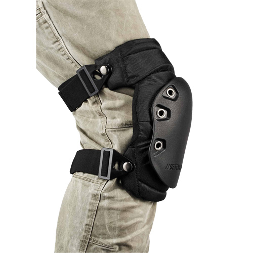 ProFlex&reg; 435 Comfort Hinged Hard Cap Knee Pads, Buckle Style, Rubber Caps, Foam/Gel Pads Maritime Industrial Rubber