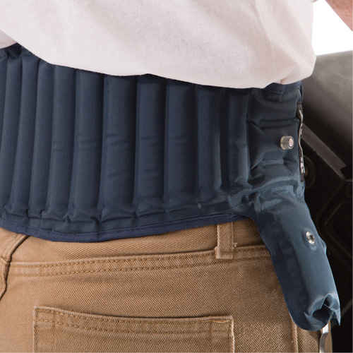 Air Belt&reg; Lumbar Support, Nylon, Medium/Small Maritime Industrial Rubber