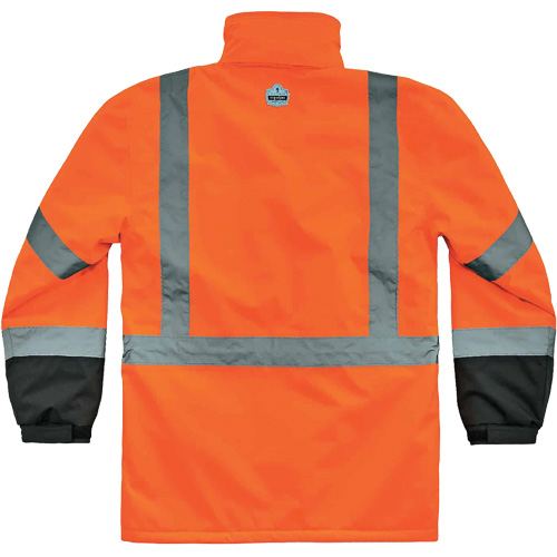 GloWear&reg; 8384 Type R Thermal Parka, High Visibility Orange, Large Maritime Industrial Rubber