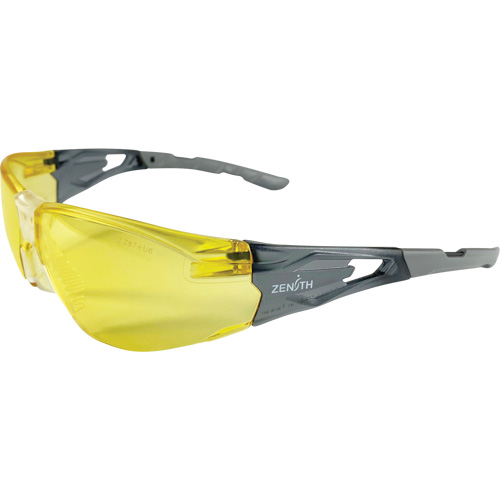 Lunettes de s&eacute;curit&eacute; s&eacute;rie Z2900, Lentille Ambr&eacute;e, Anti-&eacute;gratignures, ANSI Z87+/R&eacute;pond ou surpasse la norme CSA Z94.3 Maritime Industrial Rubber