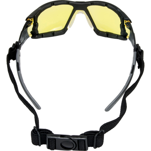 Z2900 Series Safety Glasses with Foam Gasket, Amber Lens, Anti-Scratch, ANSI Z87+/Meets/Exceeds CSA Z94.3 Maritime Industrial Rubber