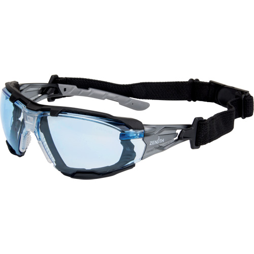 Z2900 Series Safety Glasses with Foam Gasket, Blue Lens, Anti-Scratch, ANSI Z87+/Meets/Exceeds CSA Z94.3 Maritime Industrial Rubber