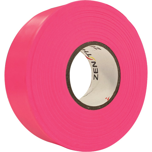 Ruban de signalisation, 1,1875" la x 164' lo, Rose fluorescent Maritime Industrial Rubber