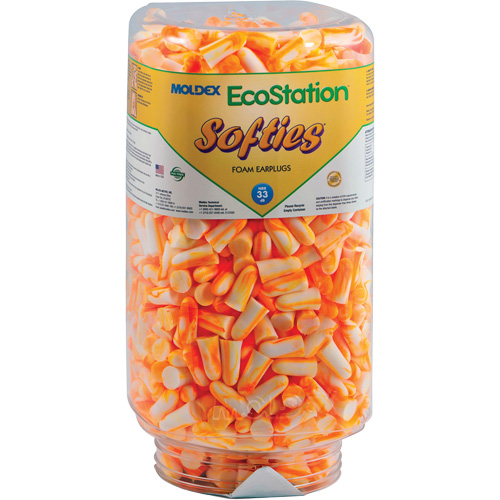 EcoStation Softies&reg; Earplug Refill, Bulk - Canister Maritime Industrial Rubber
