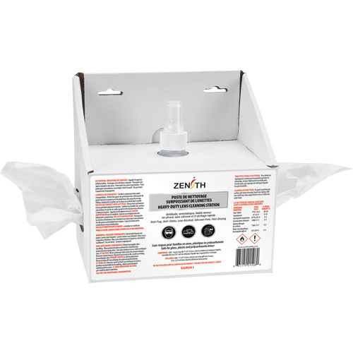 Disposable Premium Lens Cleaning Station, Cardboard, 8" L x 4" D x 8" H Maritime Industrial Rubber