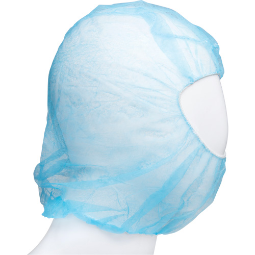 Disposable Hood, Polypropylene, Blue Maritime Industrial Rubber
