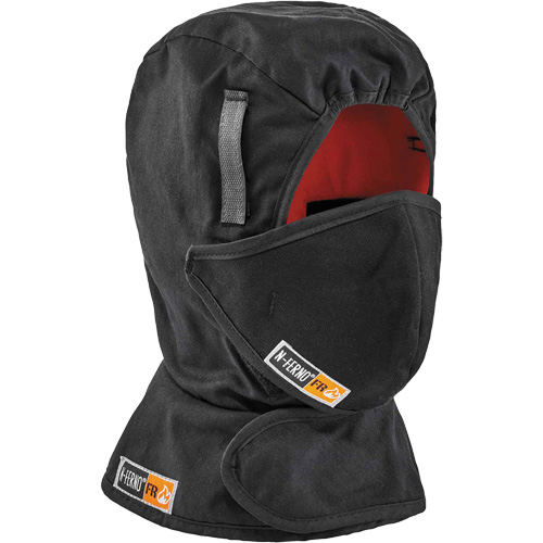 Doublure de casque de s&eacute;curit&eacute; d'hiver r&eacute;sistante au feu N-Ferno avec cache-bouche Maritime Industrial Rubber