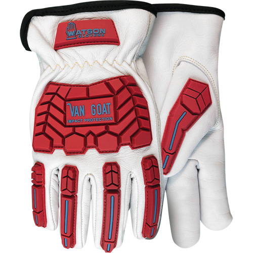 Van Goat Insulated Impact & Cut Resistant Gloves, X-Small, Goatskin Palm, Slip-On Cuff Maritime Industrial Rubber