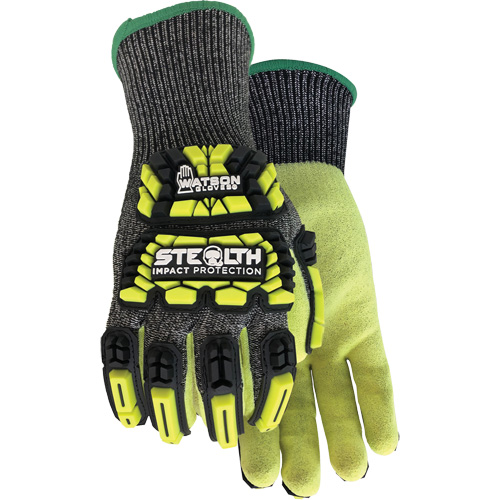 Stealth Dog Fight Impact & Cut Resistant Gloves, Small, Glass Fibre/HPPE/Nylon/Spandex Palm, Knit Wrist Cuff Maritime Industrial Rubber