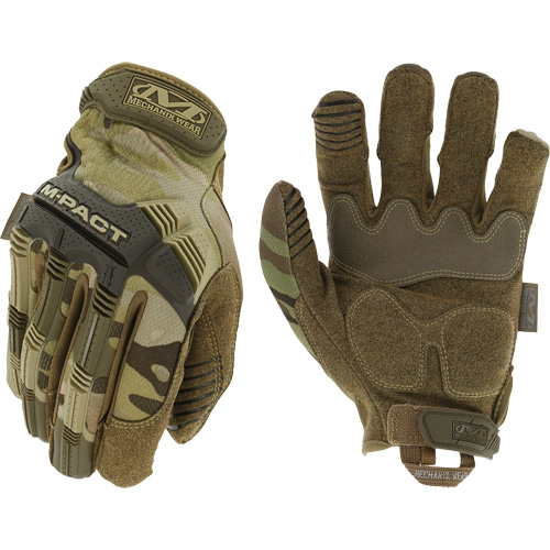 Gants antichocs tactiques MultiCam M-Pact, 8, Paume en Synth&eacute;tique, Poignet Boucle et crochet Maritime Industrial Rubber