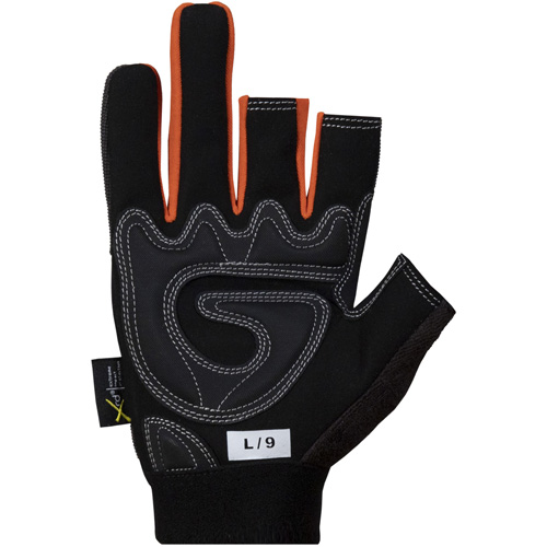Clutch Gear&reg; Open-Finger Framers Gloves, Synthetic Palm, Size Small Maritime Industrial Rubber