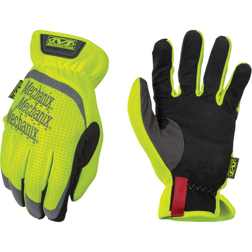 Gants de travail FastFit &agrave; haute visibilit&eacute;, Paume Synth&eacute;tique, Taille Grand/10 Maritime Industrial Rubber