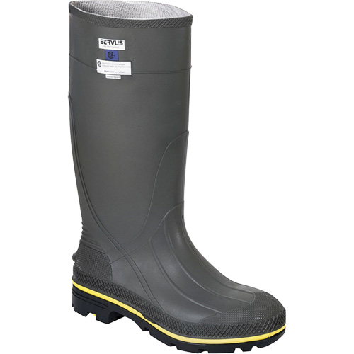 Bottes de s&eacute;curit&eacute; Pro, PVC, Embout Acier, Pointure 5 Maritime Industrial Rubber