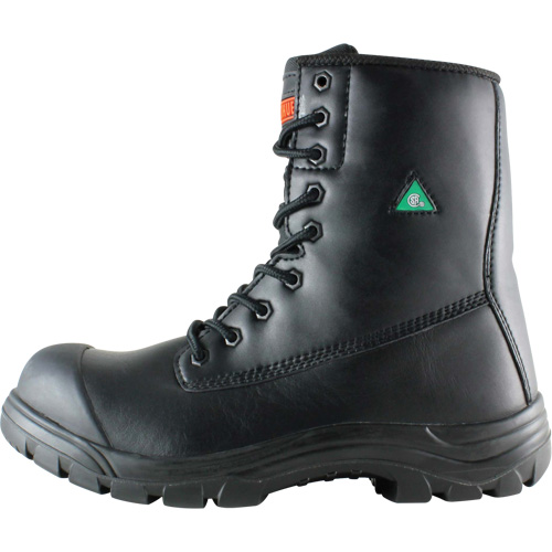 Storm Work Boots, Leather, Steel Toe, Size 7, Impermeable Maritime Industrial Rubber